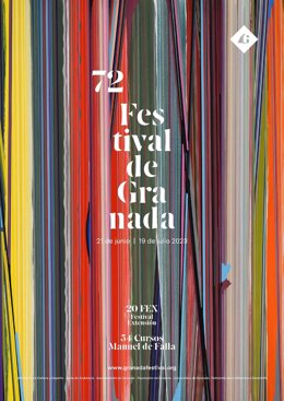 Cartel del 72 Festival de Granada, obra de José Piñar