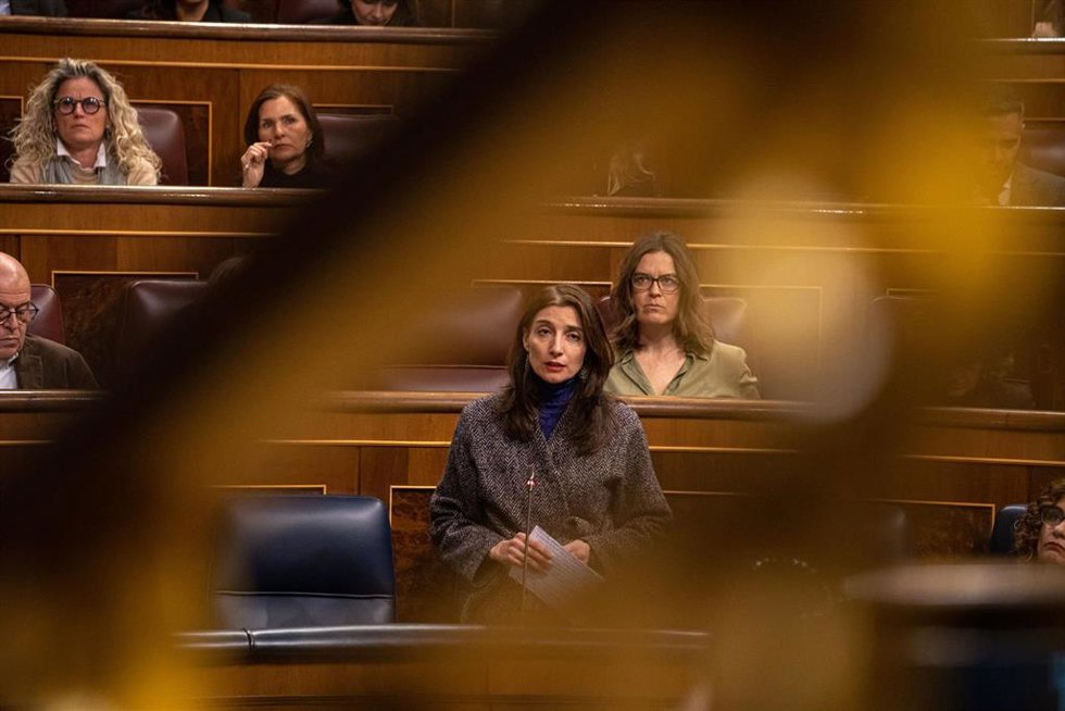 a ministra de Justicia, Pilar Llop, en una sesión de control al Gobierno