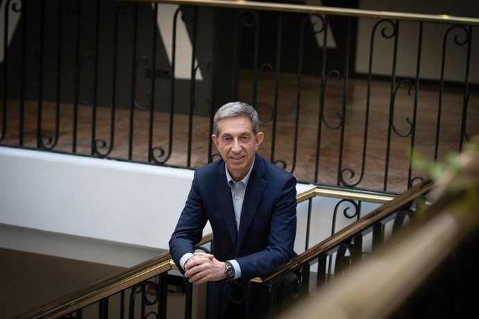 Francesc Fajula durante la entrevista