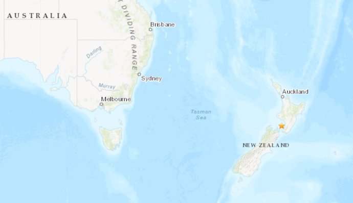 Terremoto de magnitud 6 en la escala abierta de Richter en Nueva Zelanda