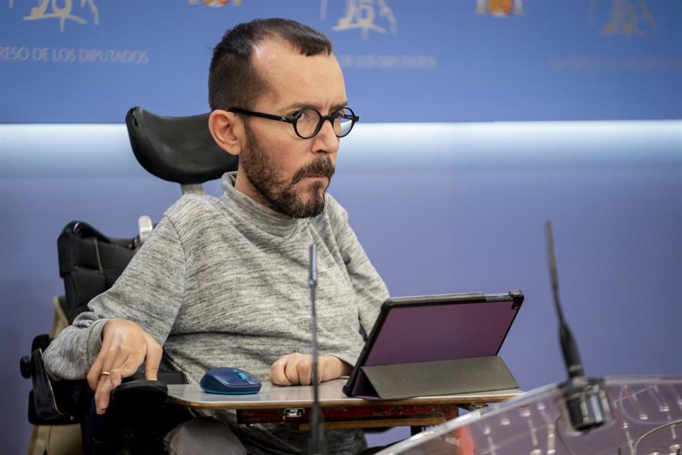 El portavoz de Unidas Podemos en el Congreso, Pablo Echenique.