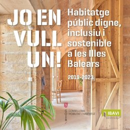 Cartel de la jornada sobre nuevos modelos de vivienda pública en el marco de la Diada de Baleares.