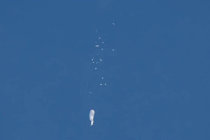 Derribo de un supuesto globo espía chino en Estados Unidos