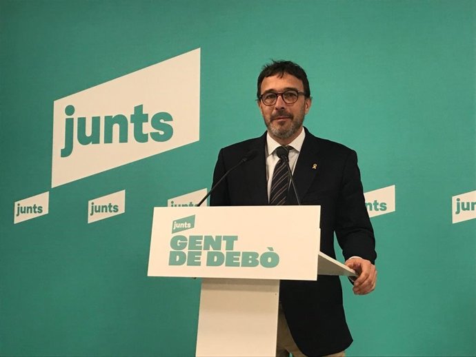 Archivo - El portavoz de Junts, Josep Rius