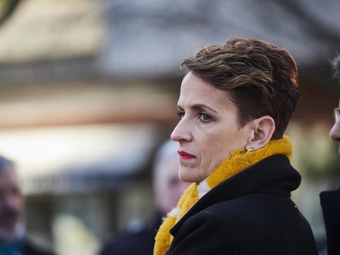 La presidenta de Navarra, María Chivite.