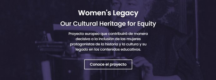 Imagen de la web del proyecto europeo Women's Legacy