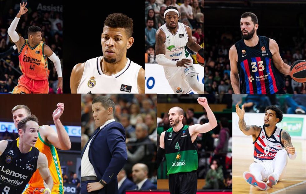 Participantes en la Copa del Rey de baloncesto de Badalona 2023