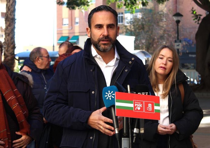 El secretario general de los socialistas en Málaga, Daniel Pérez, en una imagen de archivo