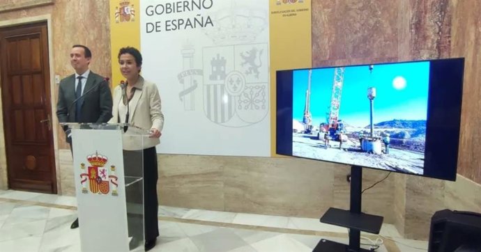 Isabel Pardo de Vera en rueda de prensa en Almería