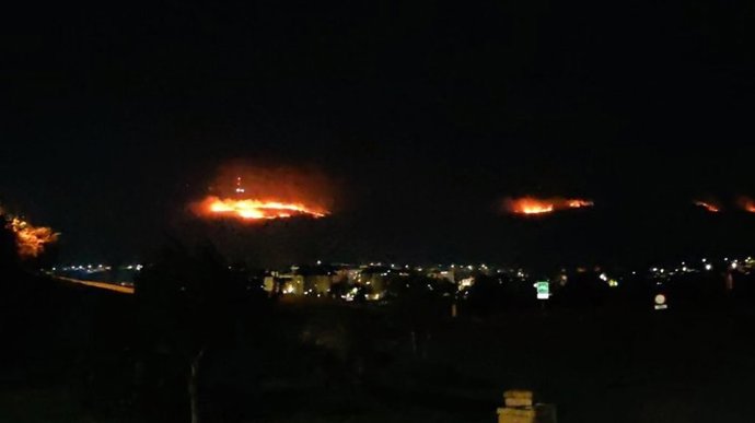 Incendio en Peña Cabarga