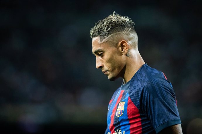 Archivo - Raphinha of FC Barcelona in action during the spanish league, La Laiga Santander, football match played between FC Barcelona and Celta de Vigo at Spotify Camp Nou on October 09, 2022, in Barcelona, Spain.