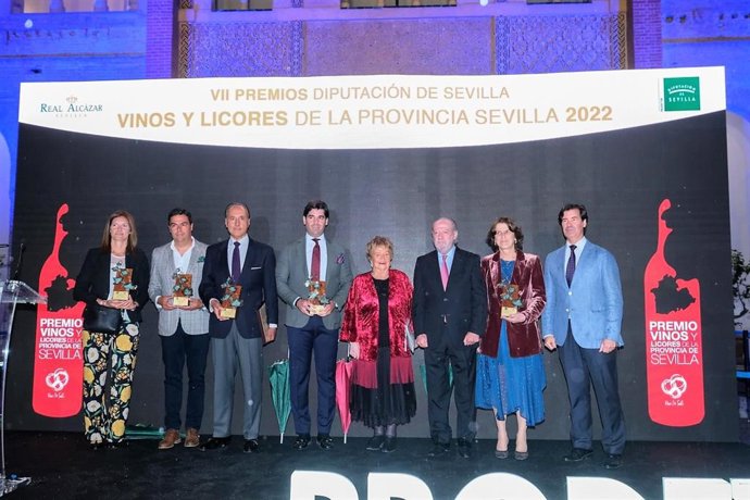 Galardonados en la séptima edición del Premio 'Vinos y licores de la provincia de Sevilla'.