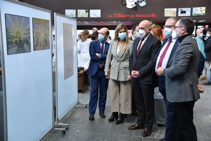 La Junta ensalza la exposición del humorista gráfico José María Nieto en el Río Hortega de Valladolid.