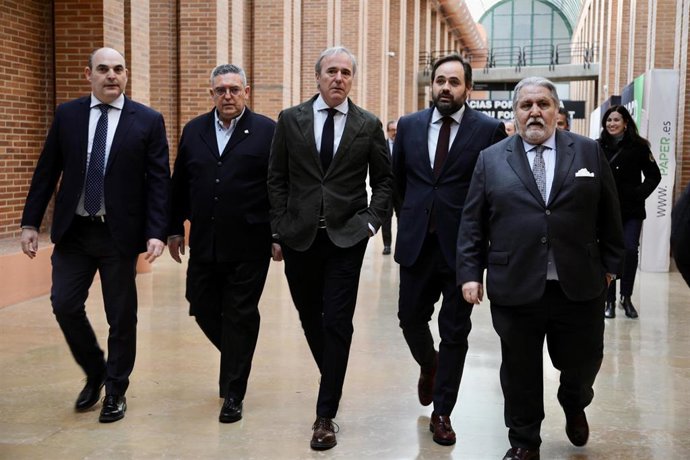 El presidente del PP Paco Núñez en Zaragoza