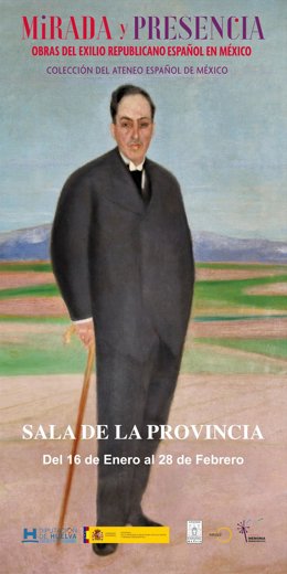 Cartel de 'Mirada y Presencia. Obras del exilio republicano español en México'.