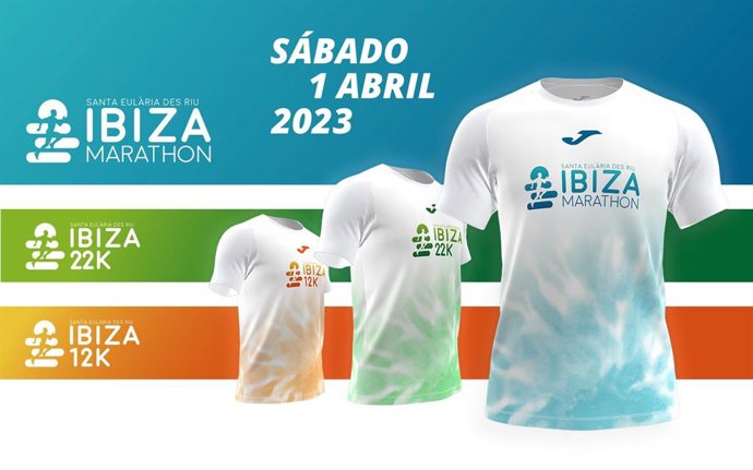 El Santa Eulria Ibiza Marathon presenta sus camisetas oficiales para este 2023.