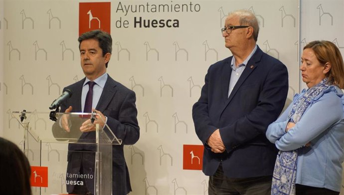 El alcalde de Huesca, Luis Felipe, hace balance del mandato municipal del período comprendido entre los años 2019 y 2023.