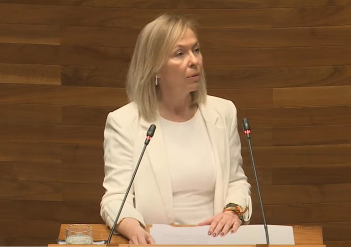 Archivo - La diputada de Vox en la Junta General, Sara Álvarez Rouco