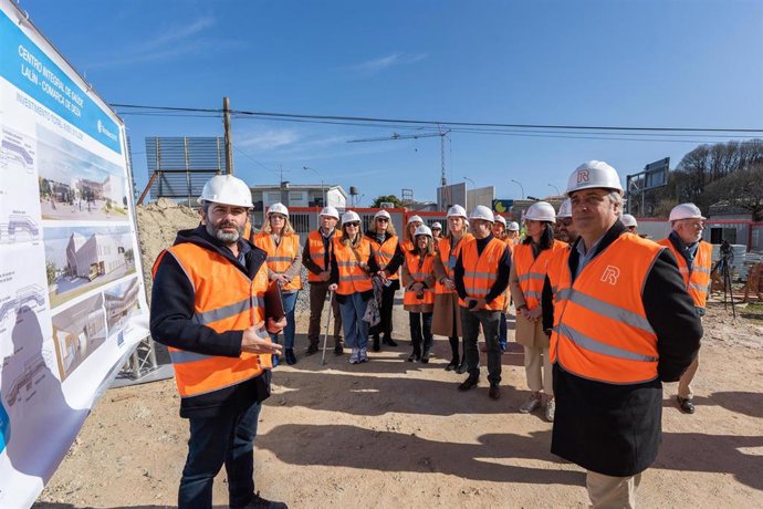 Visita del portavoz del PPdeG en el Parlamento, Pedro Puy, al futuro centro de salud integral de Lalín, en la comarca de O Deza (Pontevedra)