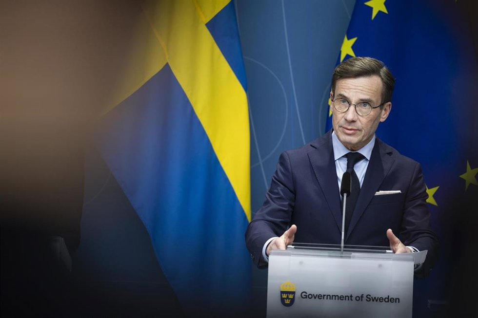 El primer ministro sueco, Ulf Kristersson.