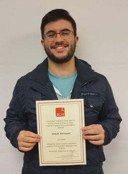 Areg Mikael Sarvazyan, graduado en Ingeniería Informática de la UPV