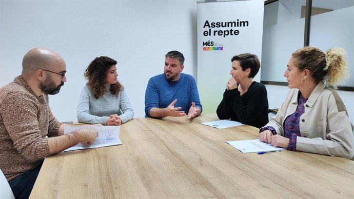 Reunión entre los candidatos de MÉS y el GOB Mallorca.