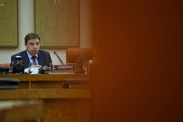 El ministro de Agricultura, Pesca y Alimentación, Luis Planas, comparece en la Comisión de Agricultura, Pesca y Alimentación, en el Congreso de los Diputados