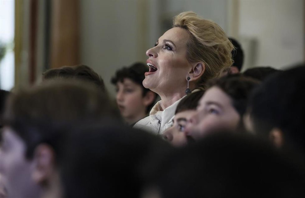 La soprano Ainhoa Arteta se encuentra en Valncia para grabar una Cantata dedicada a la Virgen de los Desamparados.