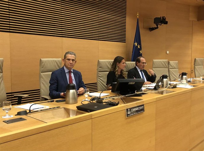 El consejero de Hacienda y Administración Pública, Celso González, ha participado hoy en el Congreso de los Diputados en la Comisión Mixta para la Unión Europea dentro de la Ponencia sobre la Presidencia española del Consejo de la Unión Europea,