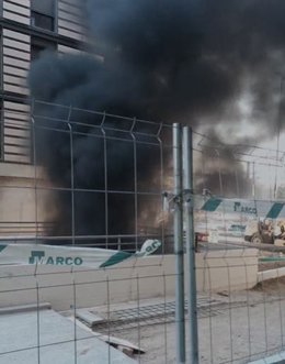 Imagen enviada desde la zona de las obras del túnel de Panaderos, en Valladolid.