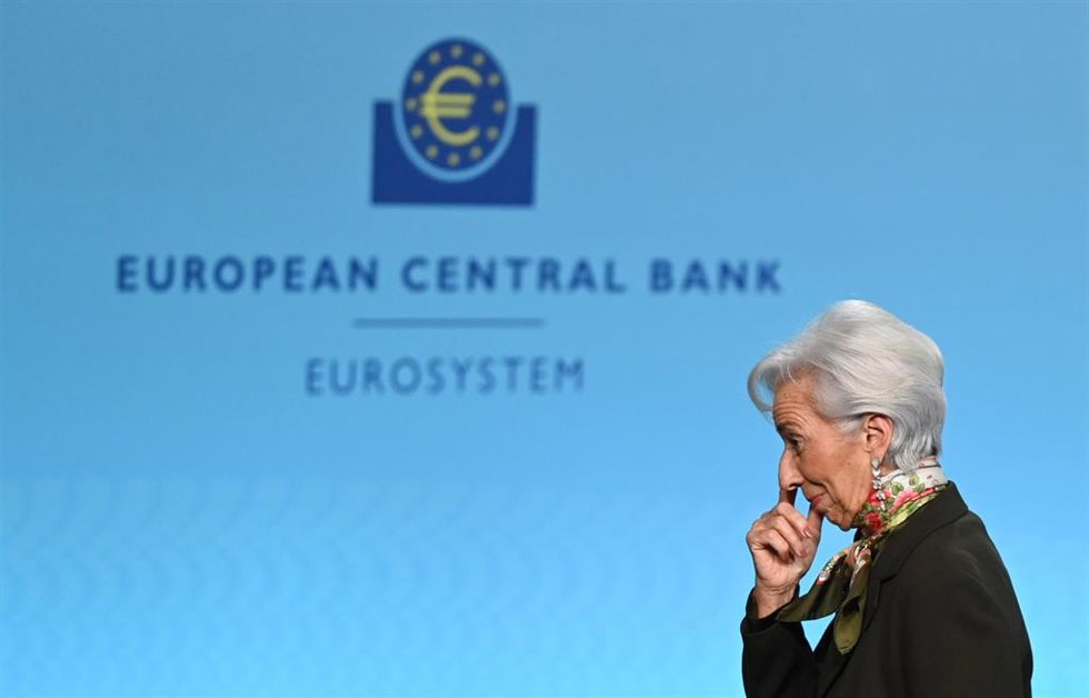 Christine Lagarde, en la sede del Banco Central Europeo (BCE).