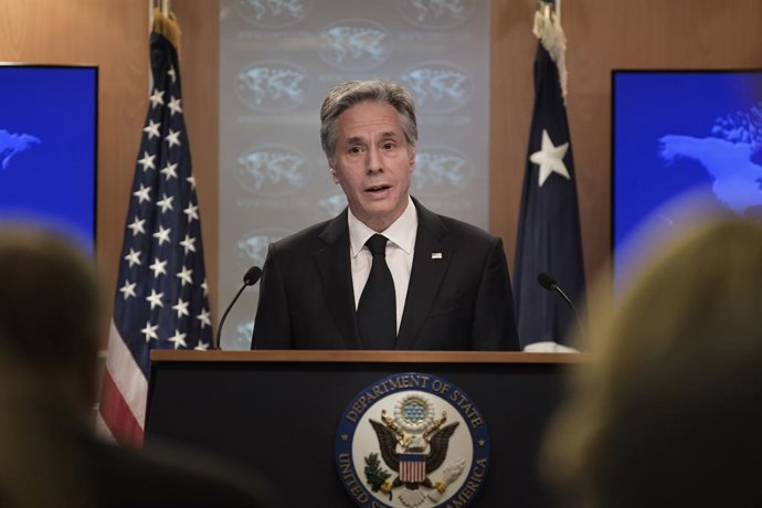 Archivo - El secretario de Estado de Estados Unidos, Antony Blinken, en Washington