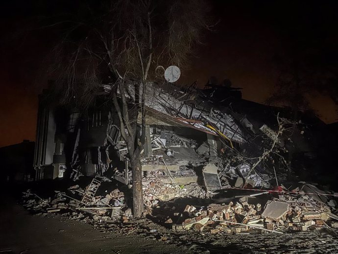 Daños materiales en la ciudad de Elbistan, en el sur de Turquía, a causa de los terremotos del 6 de febrero