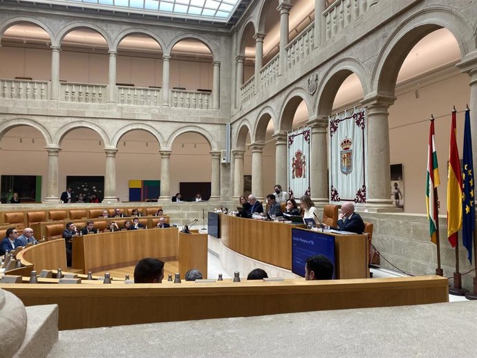 Archivo - Pleno del Parlamento de La Rioja