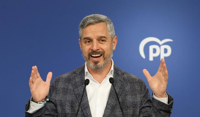 Archivo - El vicesecretario general de Economía del Partido Popular, Juan Bravo