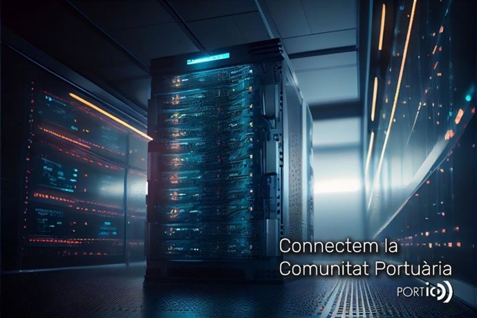 Imagen de un centro de datos del Puerto de Barcelona