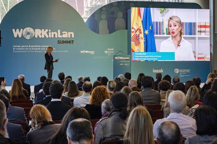 Participan En La Apertura Del Congreso 'Workinlan Summit' En El Palacio Euskalduna De Bilbao