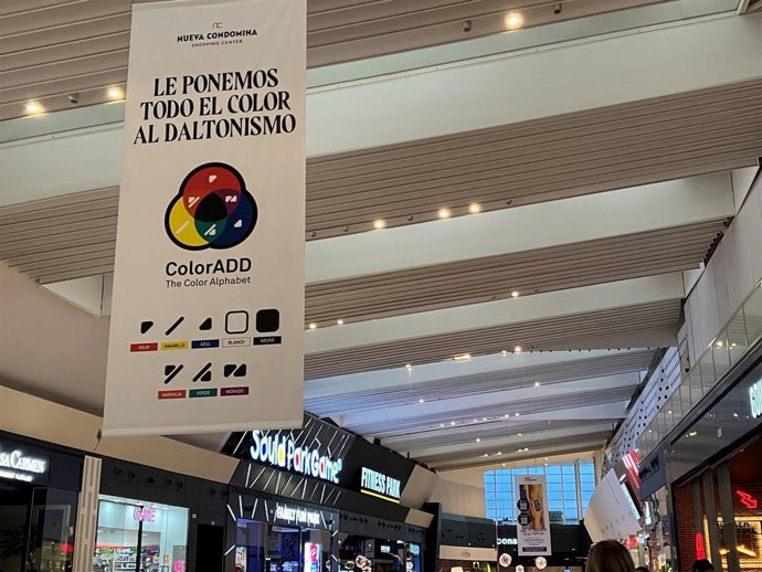 Nueva Condomina, primer centro comercial de Murcia en implantar el sistema ColorADD para daltónicos
