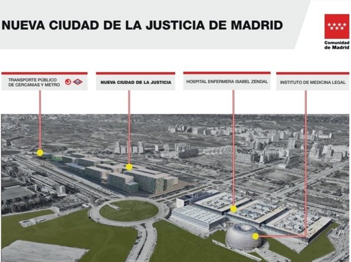 Archivo - Mapa de la nueva Ciudad de la Justicia de Vadebebas