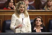 Yolanda Díaz vuelve a pedir un debate sereno y sin "ruido" para dirimir las diferencias en la reforma de la Ley sí es sí