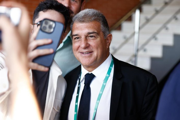 Archivo - El president del FC Barcelona, Joan Laporta 
