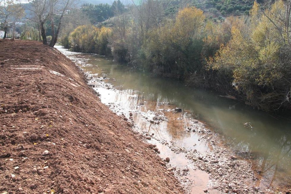 Estado de los trabajos en el río Guadalimar