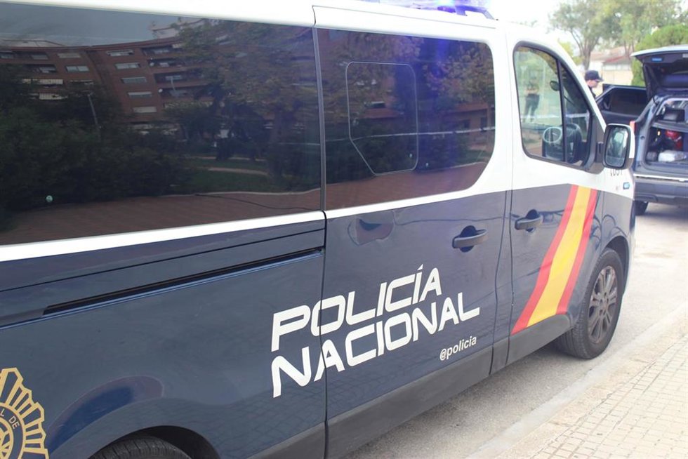 Un furgón de la Policía Nacional.