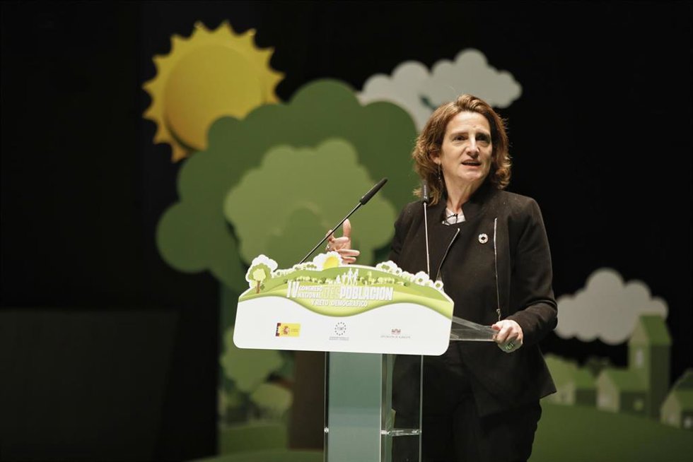 La vicepresidenta tercera del Gobierno central y ministra para la Transición Ecológica y el Reto Demográfico, Teresa Ribera
