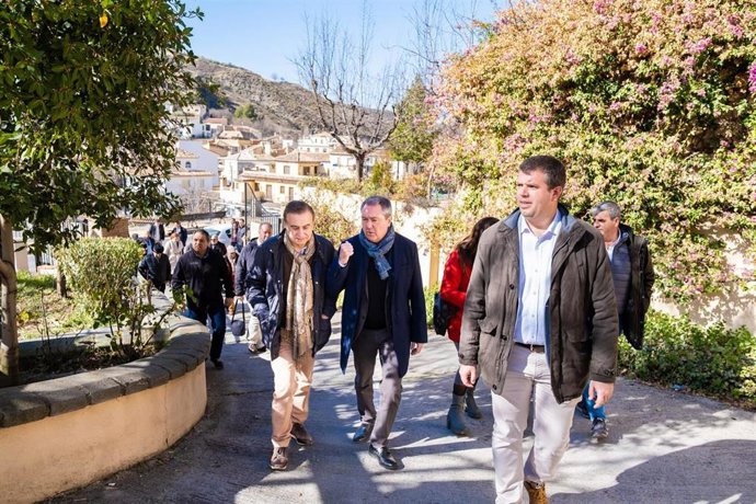 Juan Espadas, este jueves en Monachil (Granada)