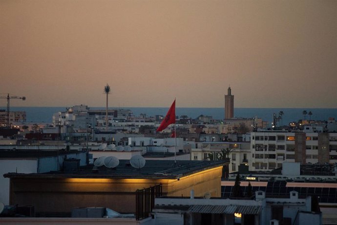 Vista panorámica de la ciudad de Rabat al atardecer