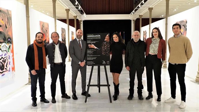 Presentación de la Semana de Andalucía, con motivo del 28F, en el Teatro Cómico Principal de la Junta de Andalucía.