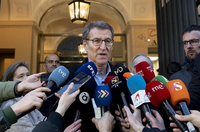 El líder del Partido Popular, Alberto Núéz Feijóo, en una imagen de archivo