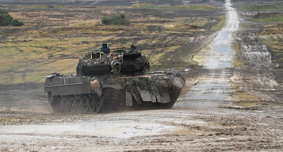 Un tanque Leopard 2 A6 al servicio de las Fuerzas Armadas de Alemania