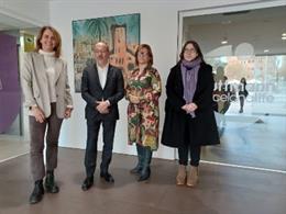 EEl conseller de Drets Socials de la Generalitat, Carles Campuzano, durant la visita a l'Institut Guttmann